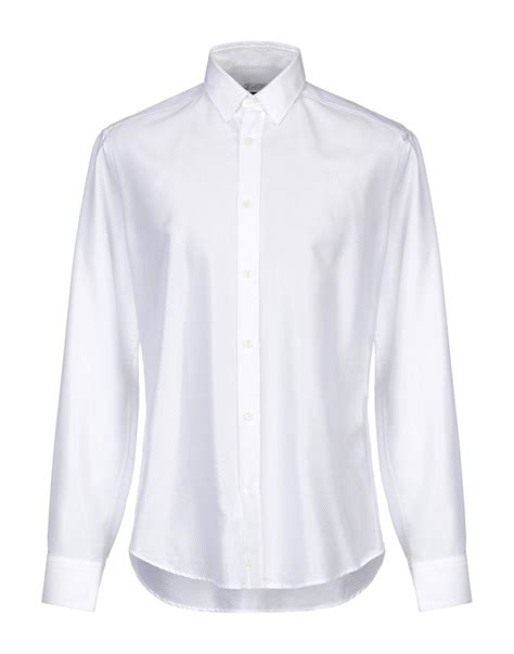 versace collection men shirt white